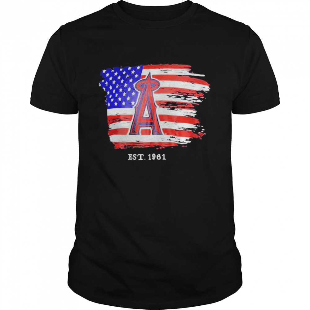 Los Angeles Angels Est 1961 4th Of July Shirt