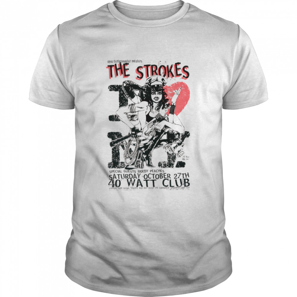 The Strokes Retro Pop Rock Band shirts