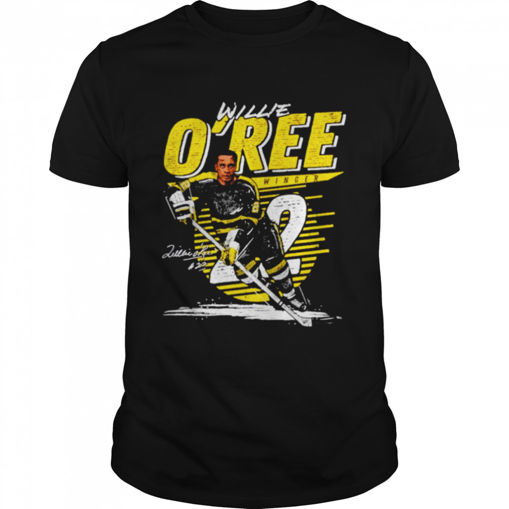 Willie Os’ree Boston Bruins Comet signature shirts