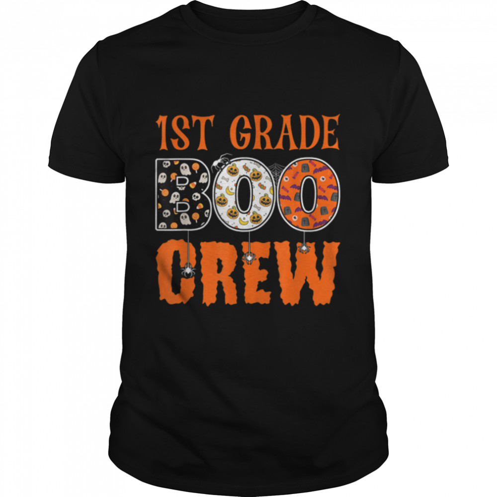 1sts Grades Boos Crews Firsts Grades Teachers Students Halloweens T-Shirts B0B7F2YKV4s