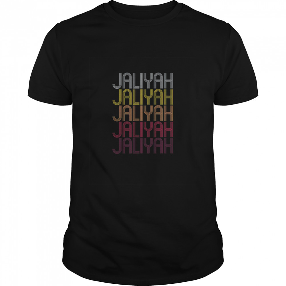 Jaliyah Personalized First Name Surname T-Shirt B0B7F19JDB