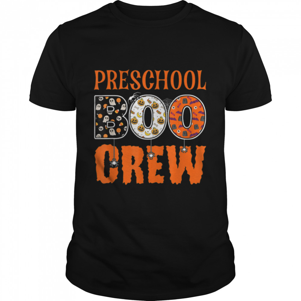 Preschool Boo Crew Pre-K Preschool Teacher Student Halloween T-Shirt B0B7F4Z8FKs