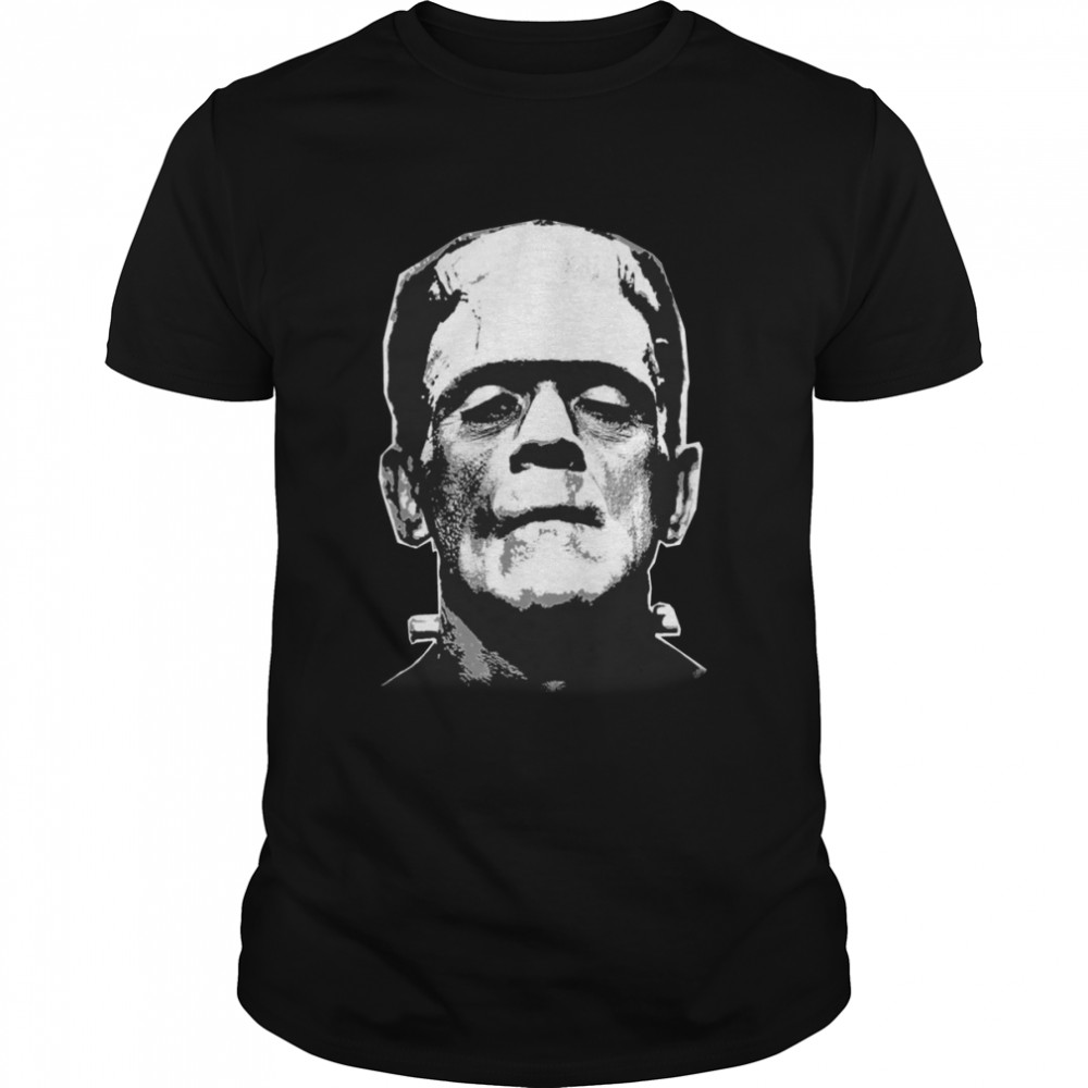 Scary Halloween Character Frankenstein Portrait shirt Classic Men's T-shirt