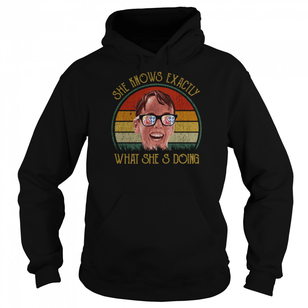 She Knows Exactly What She’s Doing The Sandlot 90s Movie Comedy Wendy Peffercorn shirt Unisex Hoodie
