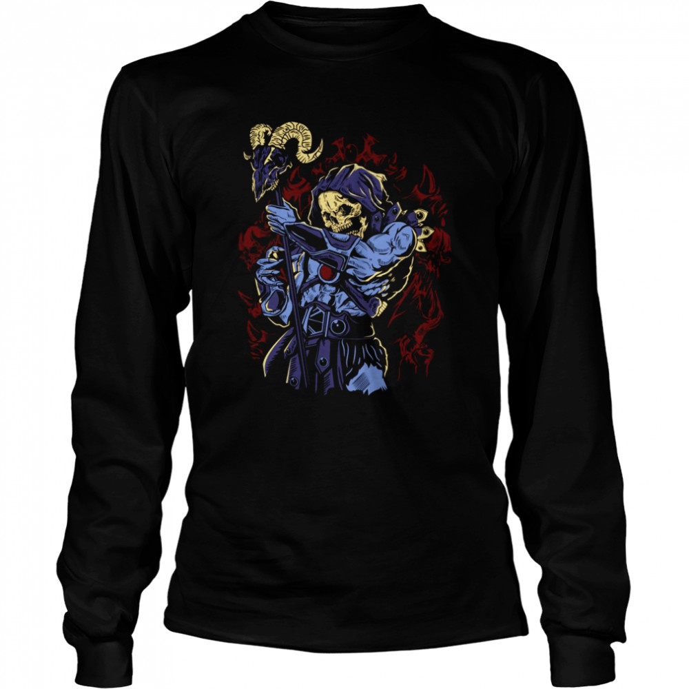 Skeletor Halloween Artwork shirt Long Sleeved T-shirt