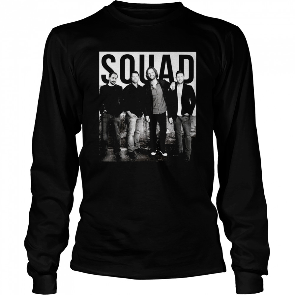 Squad Supernatural Mystery Movie Tv Series Fantasy Movie Winchester Brothers shirt Long Sleeved T-shirt