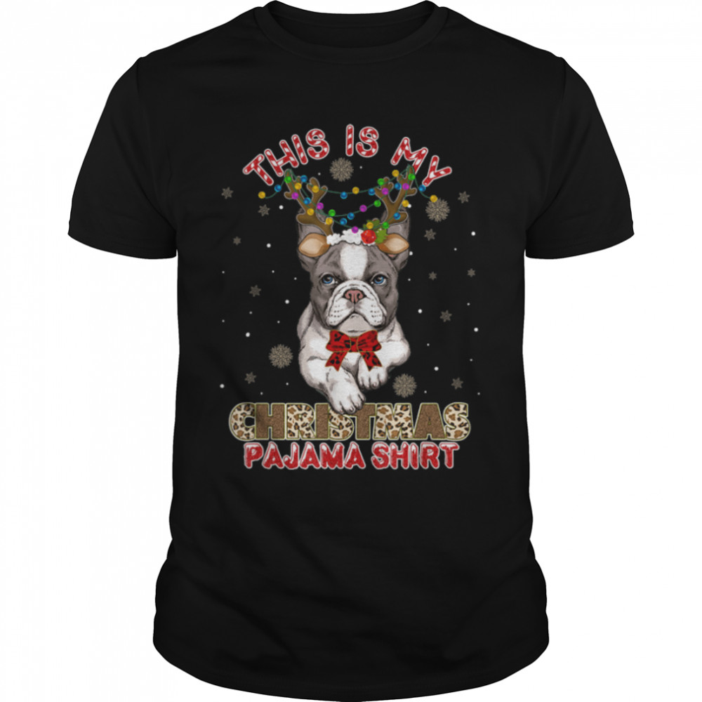 This Is My Christmas Pajama Bulldog Lover T- B0B7DYXFQH Classic Men's T-shirt