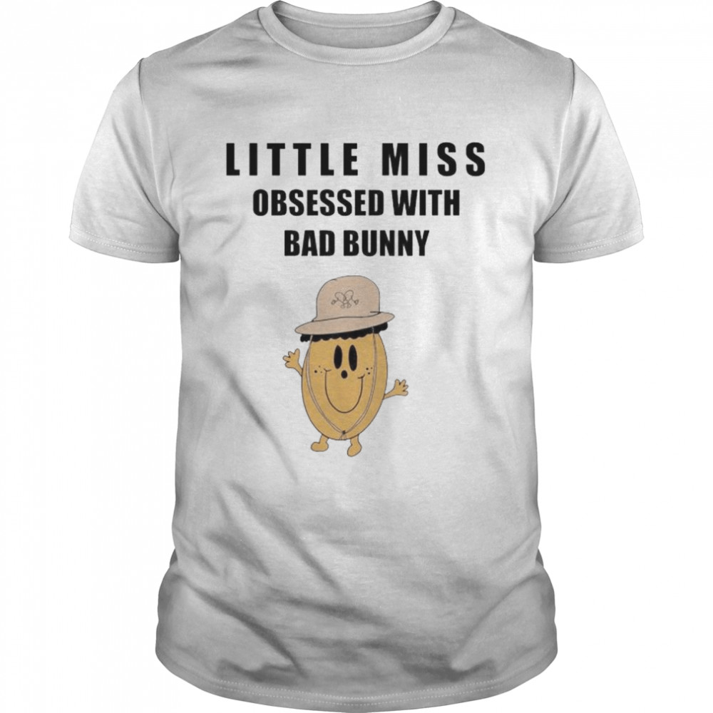 Little Miss obsessed with bad bunny shirts