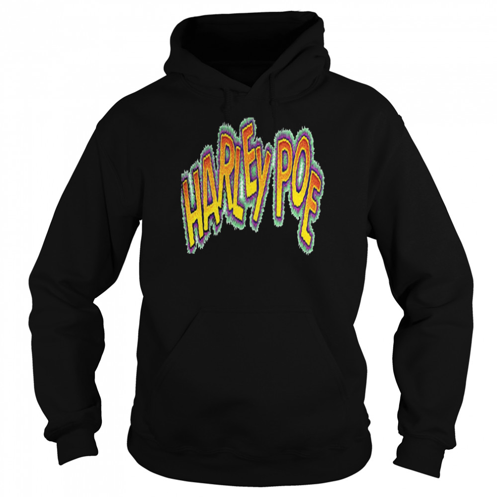 Retro Text Logo Harley Poe Folk Punk shirt Unisex Hoodie