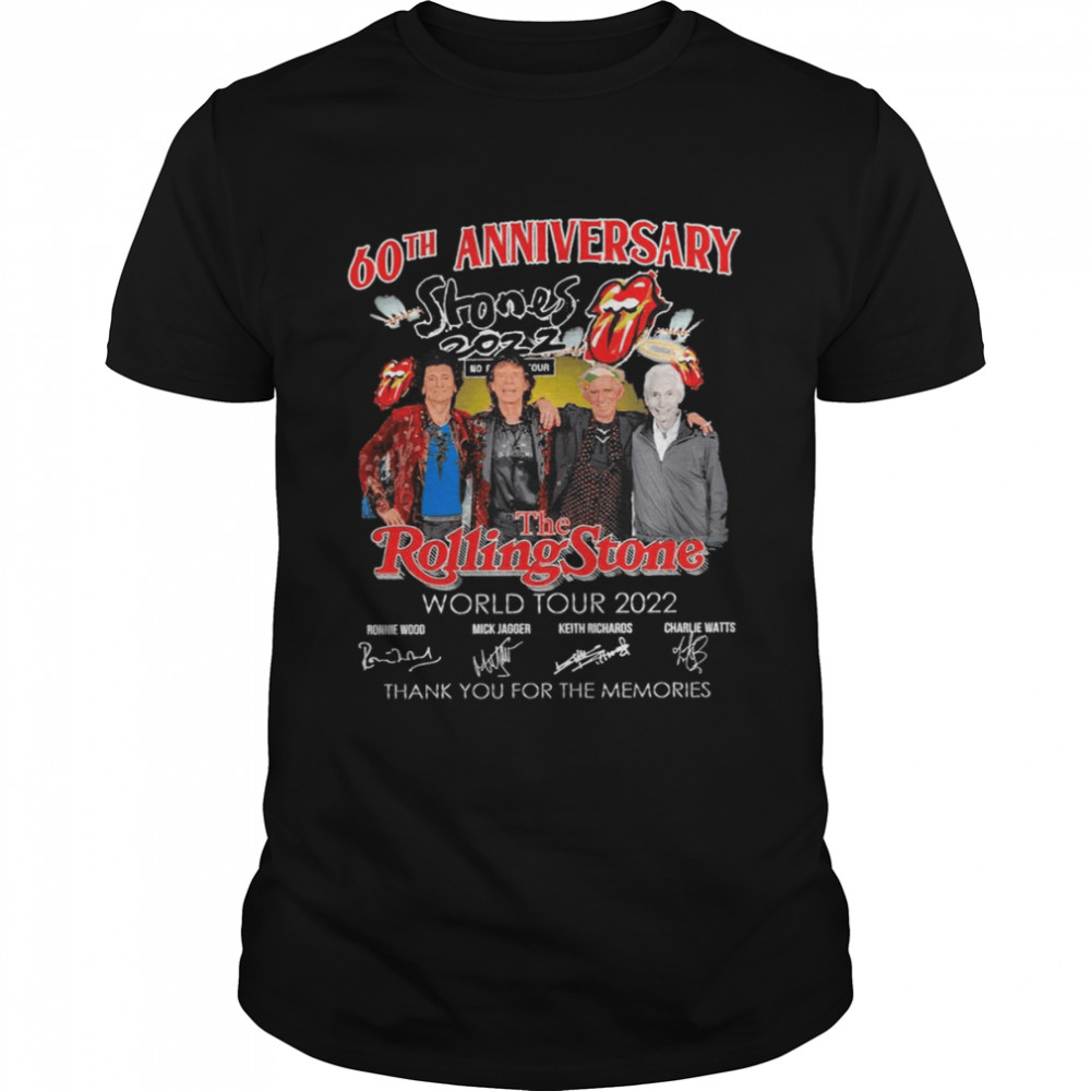 The Rolling Stones 60th Anniversary 1962-2022 Signatures shirts