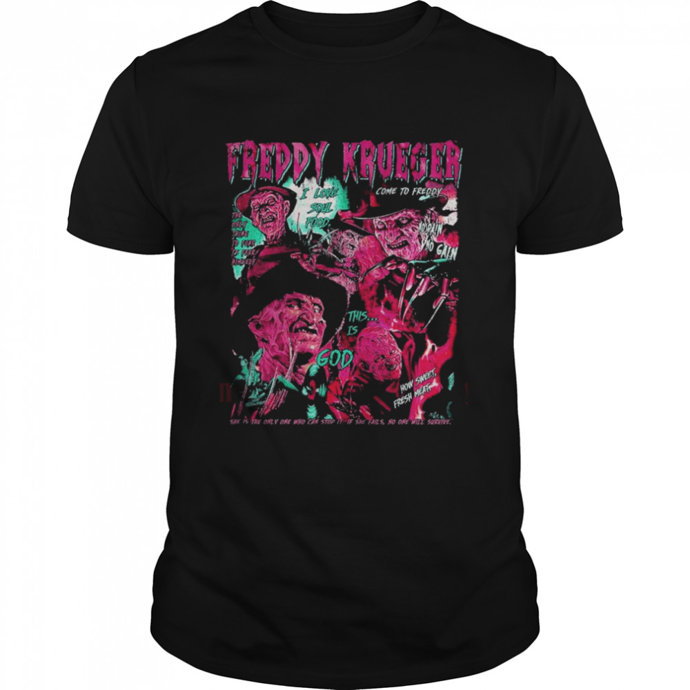 Freddy Krueger Horror Movie Fan Style 2022 Retro T-shirt Classic Men's T-shirt