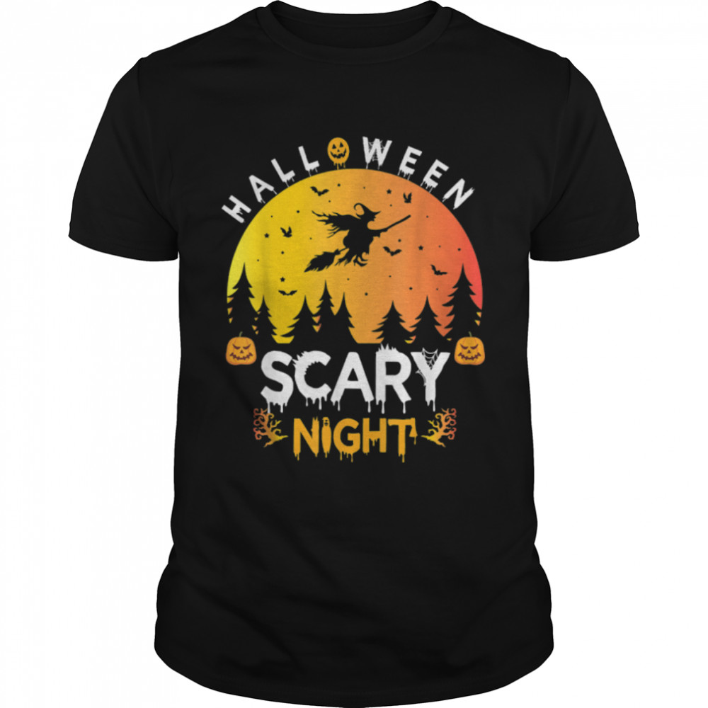 Halloween Sacry Night Funny Halloween Spooky Costume Gifts T-Shirt B0B82MBC8Ps