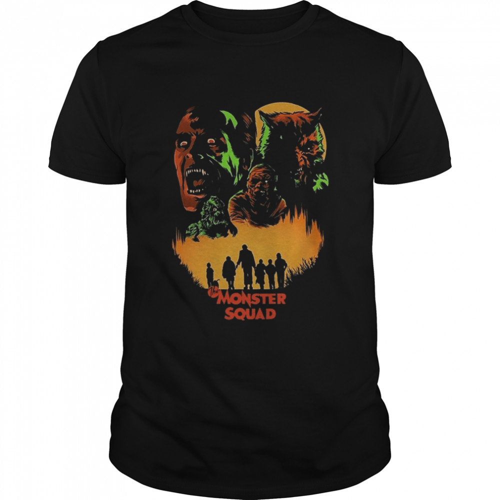 Vintage The Monster Squad Horror Poster shirts