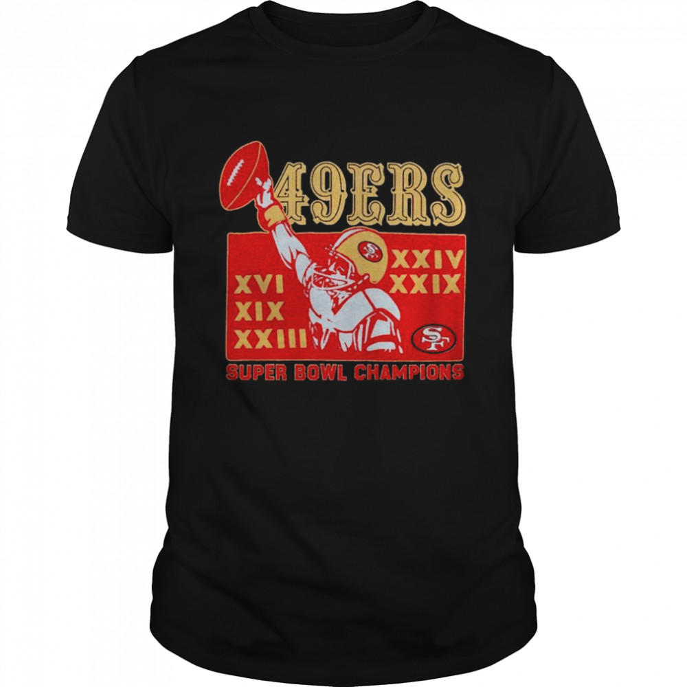 San Francisco 49ers 5 Time Super Bowl Champions shirt