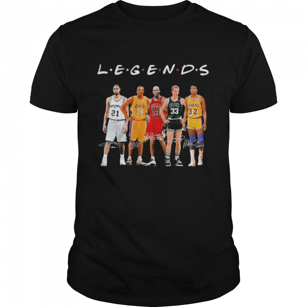 The Legends Friends NBA Best Players Signatures Shirts