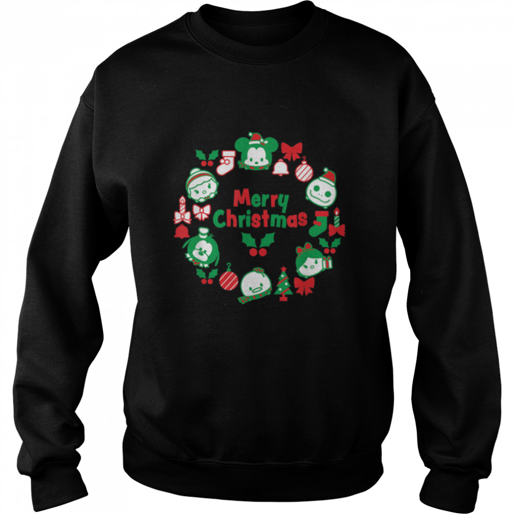 Disney Tsum Tsum Character Wreath Christmas Holiday T- T- B07MGMTT3J Unisex Sweatshirt