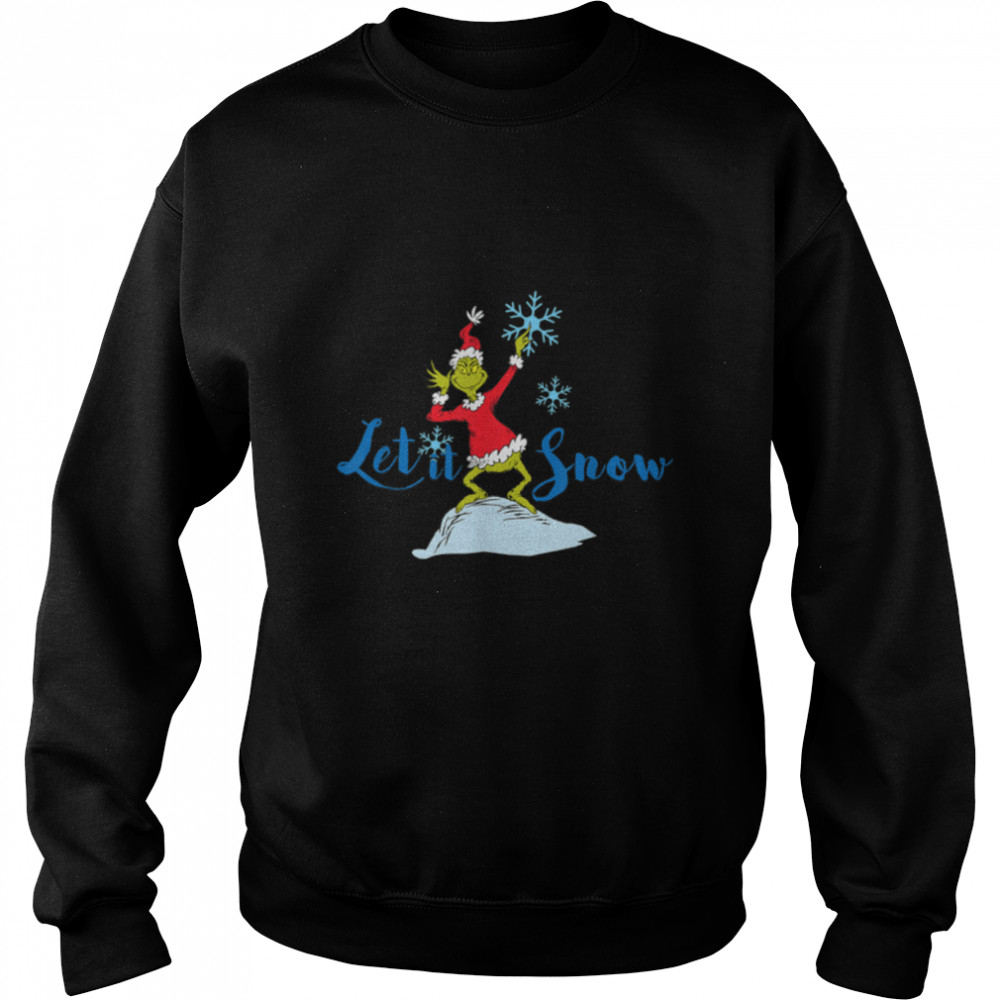 Dr. Seuss Grinch Let It Snow T-shirt B07PDHZX6N Unisex Sweatshirt