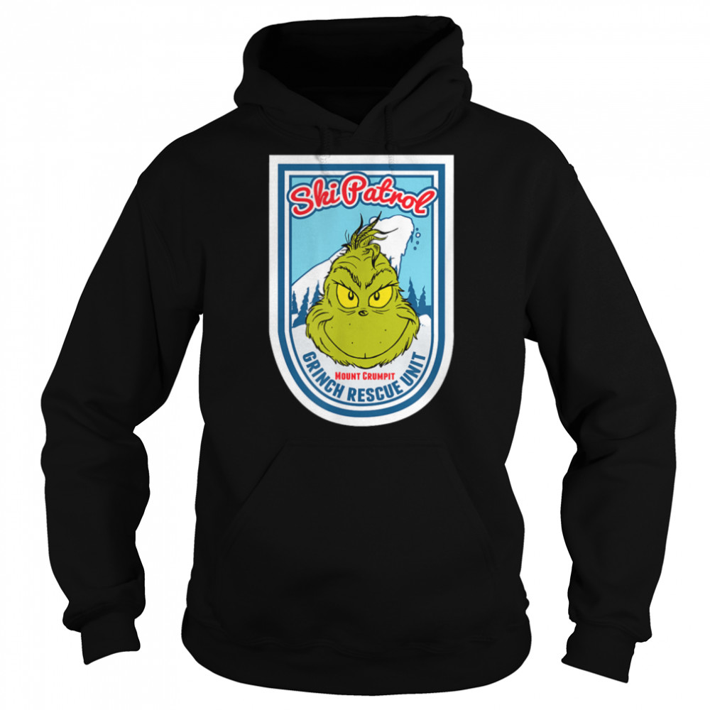 Dr. Seuss Grinch Ski Patrol Rescue Unit T-shirt B07PHZ73QP Unisex Hoodie