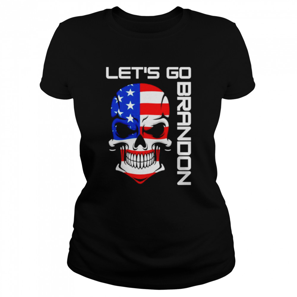 Let’s Go Brandon Skull Classic Women's T-shirt