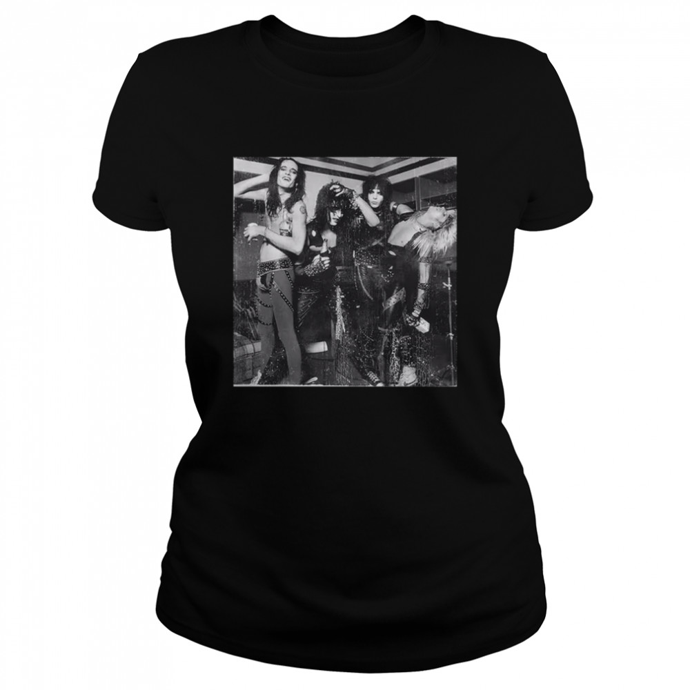 Black and White Photo Motley Crue T- Classic Women's T-shirt