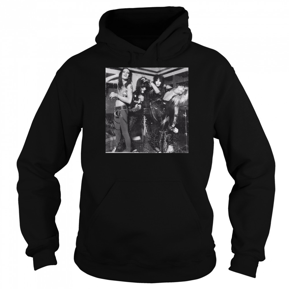 Black and White Photo Motley Crue T- Unisex Hoodie