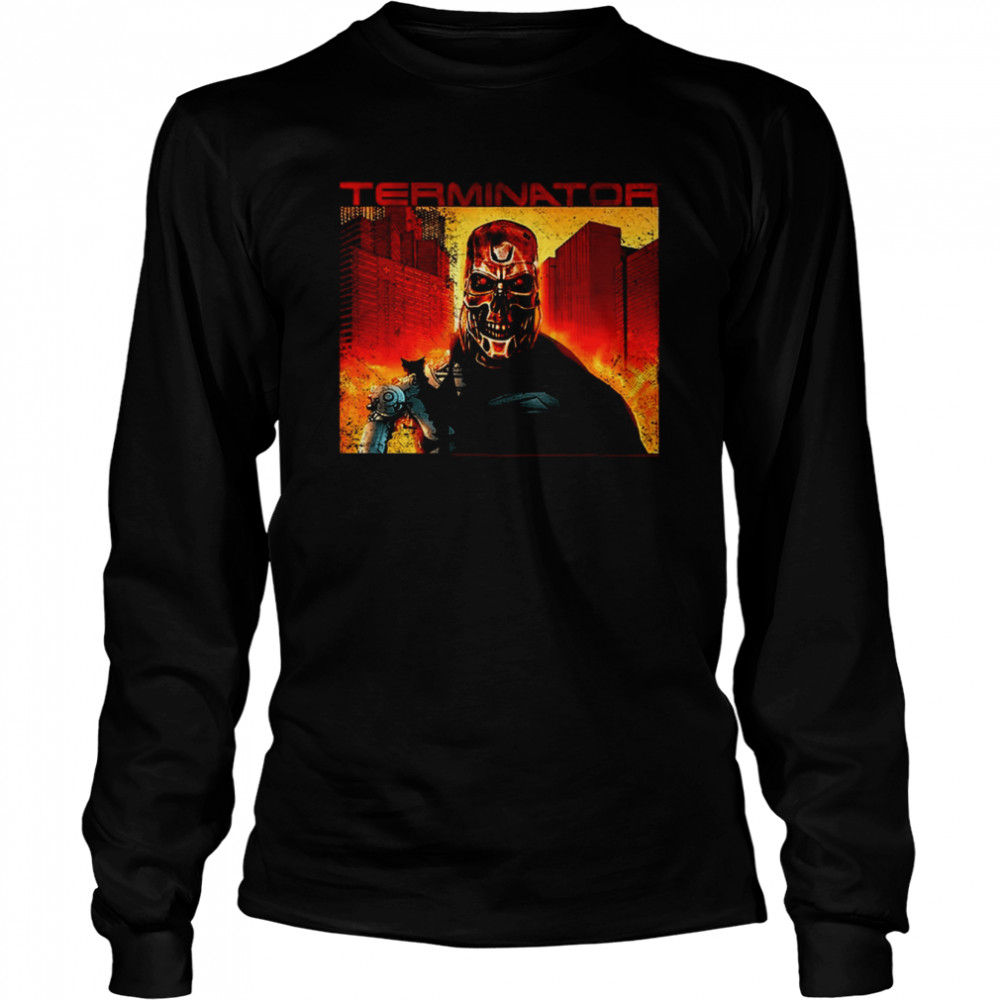 Nuclear Apocalypse Terminator T- Long Sleeved T-shirt