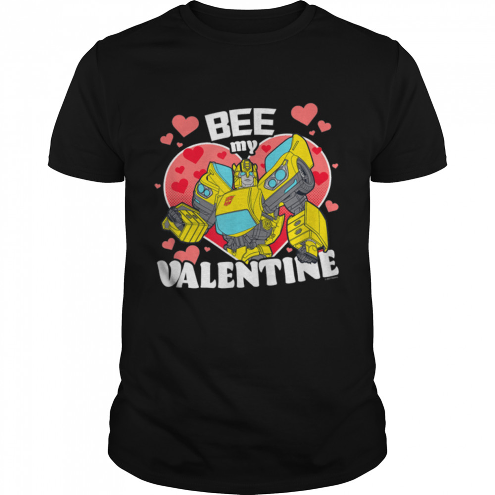 Transformers Valentine's Day Bumblebee Valentine Hearts T-Shirt B09KDHHZCM