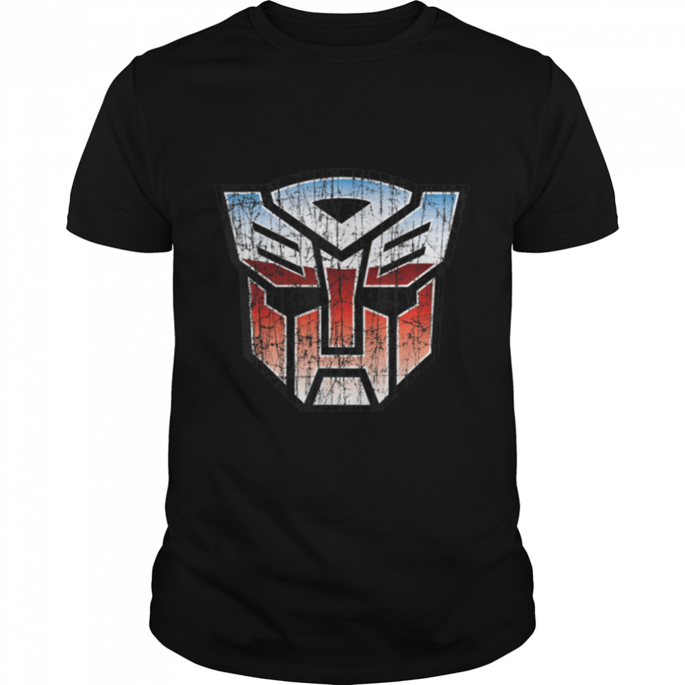 US Transformers + Logo Autobot Distressed 01_H T-Shirt B09JDRKT1S