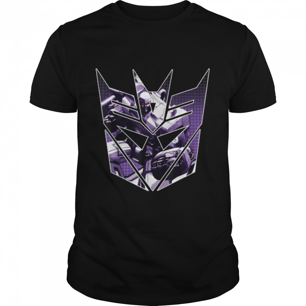US Transformers + Logo Decepticon Shield Megatron 01 Black_H T-Shirt B09JL59J8B