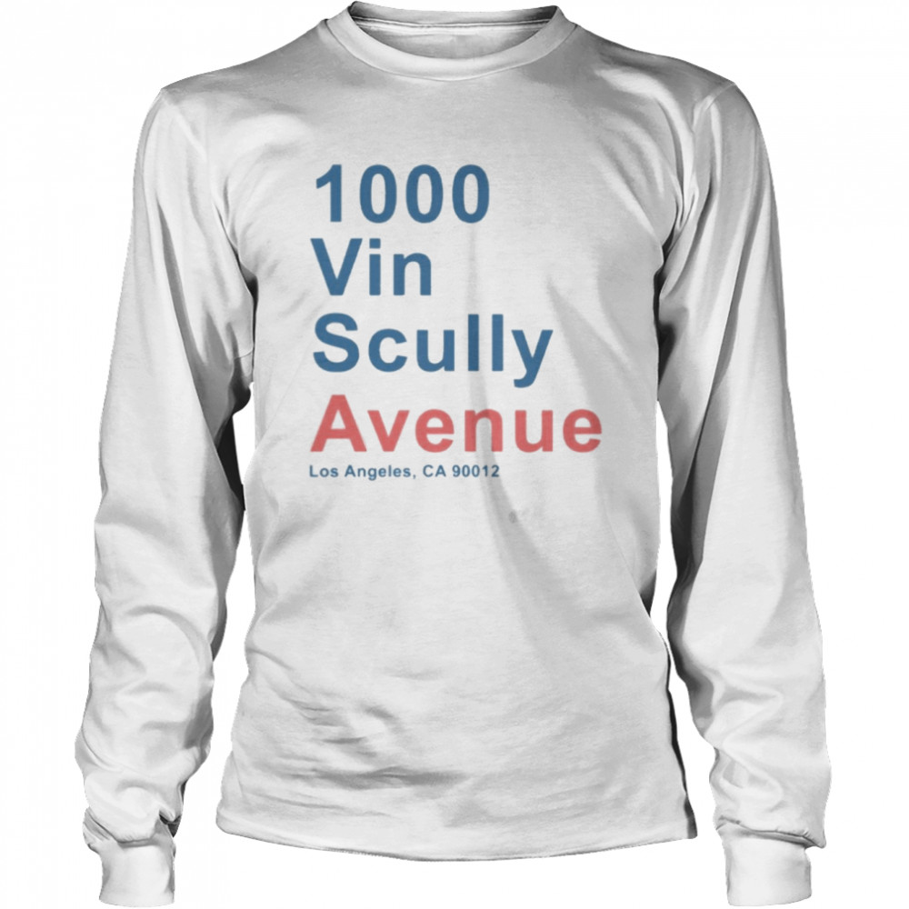 1000 Vin Scully Avenue Los Angeles CA 90012 Shirt Redbubble - Hnatee