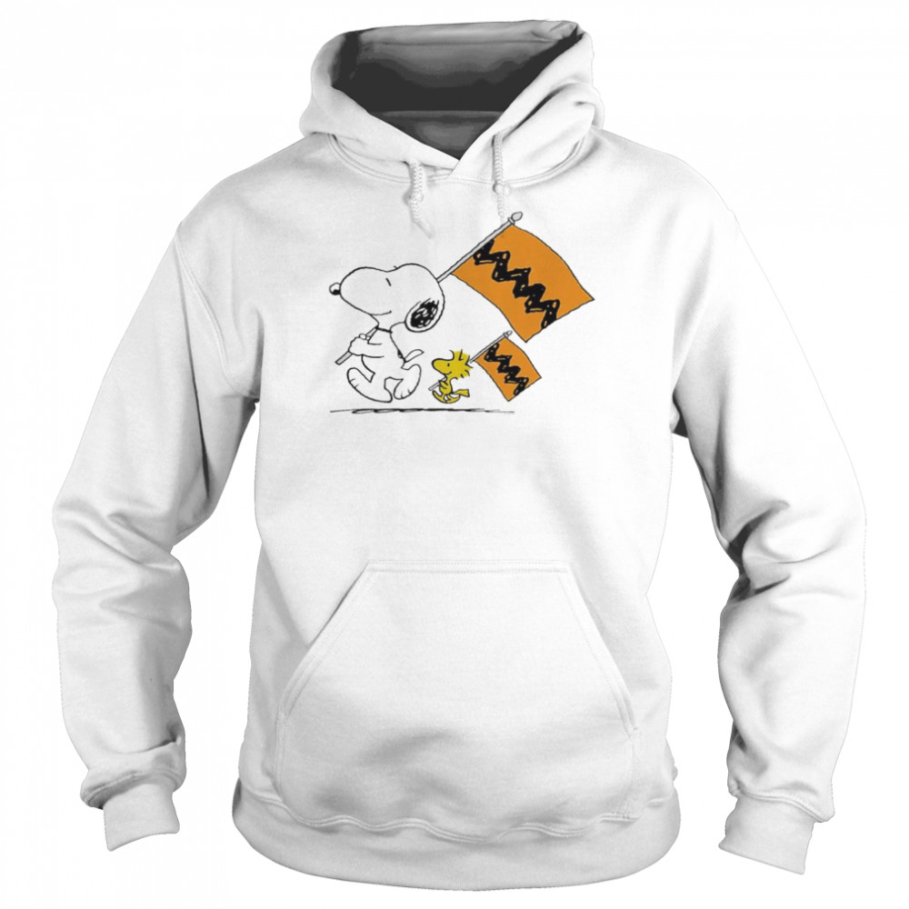 Peanuts Snoopy Charlie Brown Flags Premium T- Unisex Hoodie