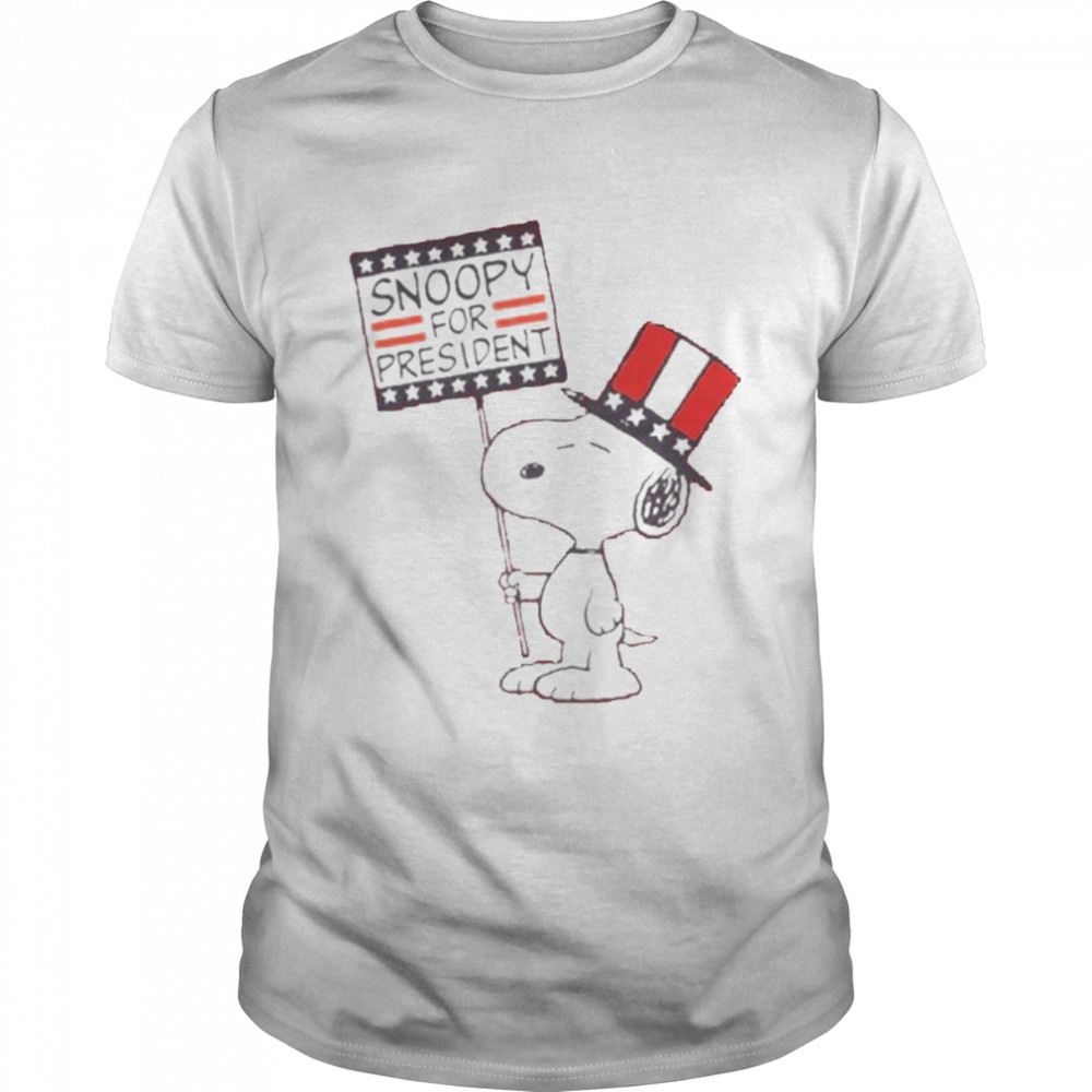Peanuts Snoopy For President Patriotic Men’s Graphic T-Shirt