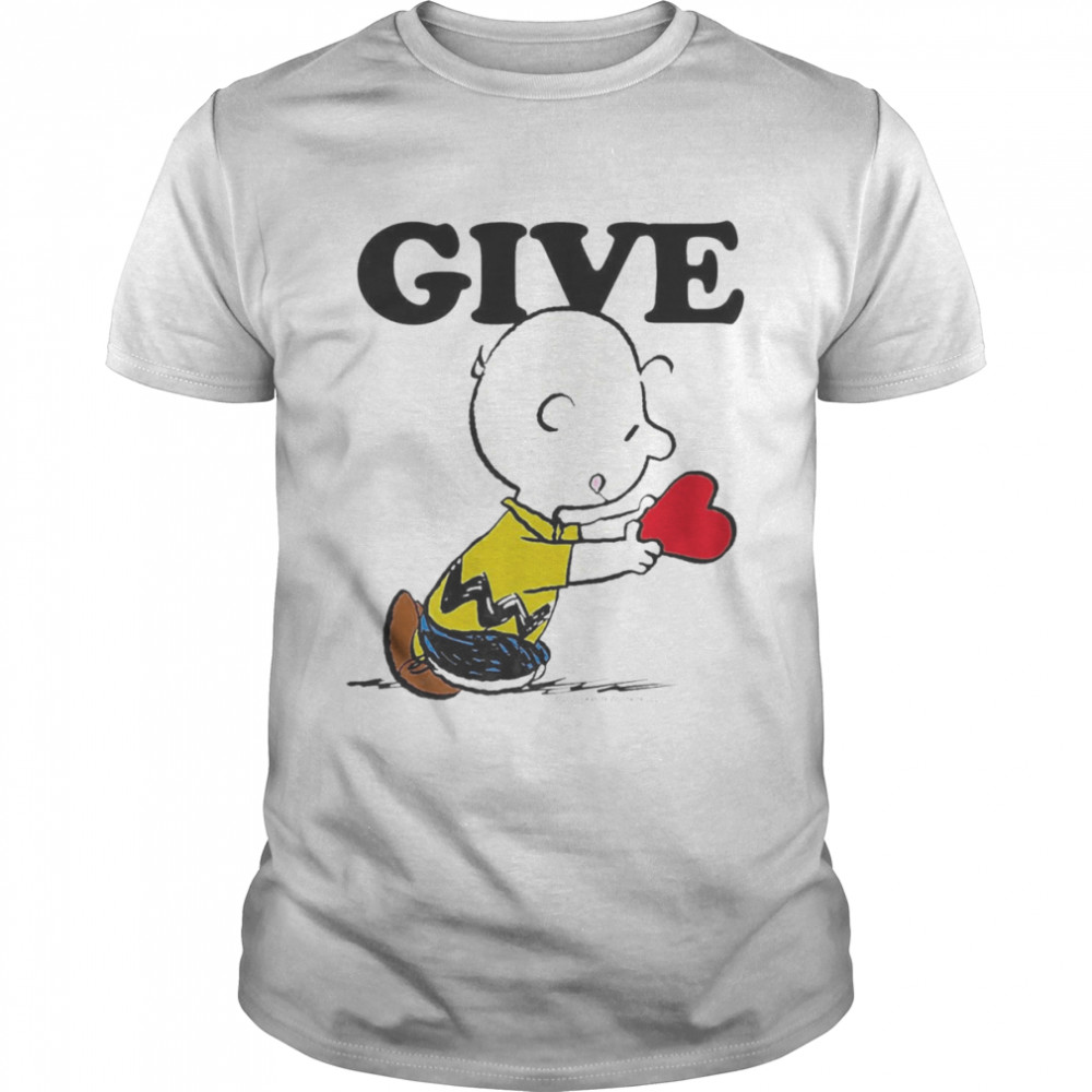 Peanuts Valentines Charlie Brown Give Shirt