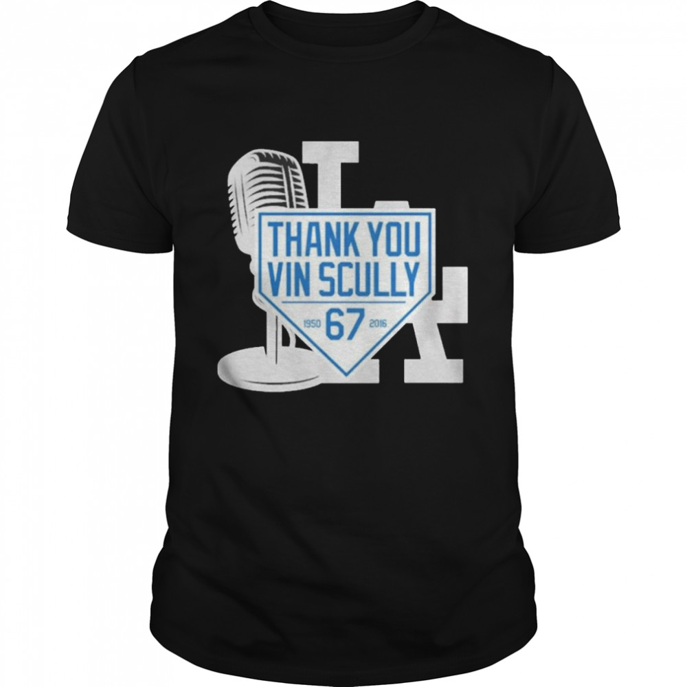 Thank you vin scully 67 memories t-shirt