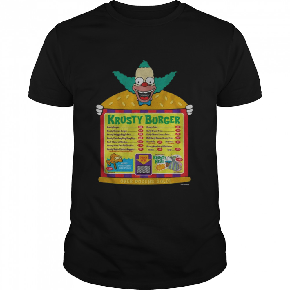 The Simpsons Krusty the Clown Krusty Burger shirt