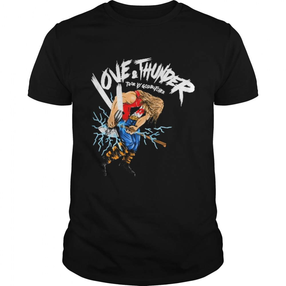 Love And Thunder Thor And Gorr Scott Pilgrim Guitar Style shirt