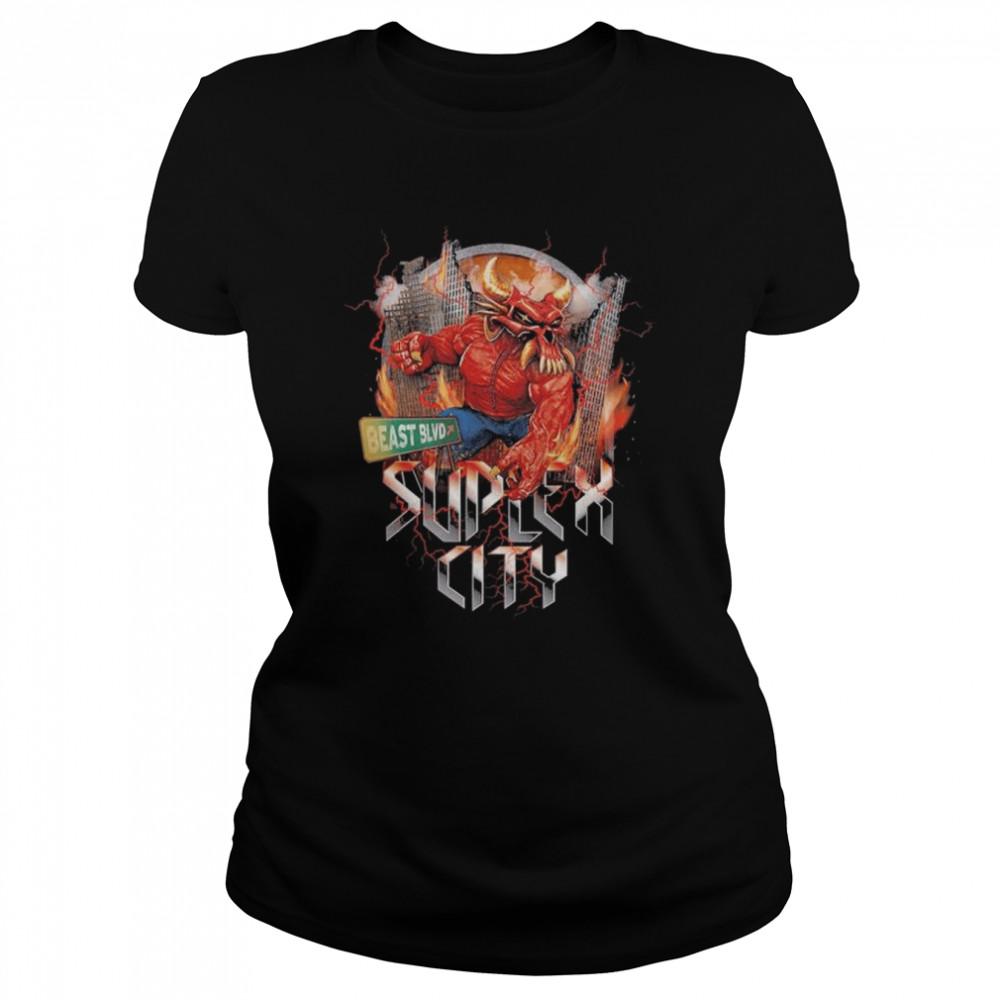 Brock lesnar suplex city beast blvd authentic shirt Classic Women's T-shirt