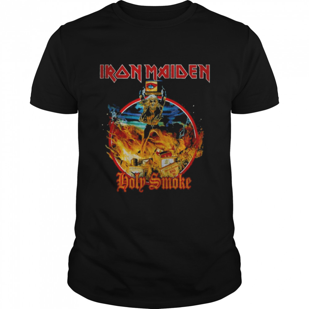 Iron Maiden Holy Smoke Circle Shirt