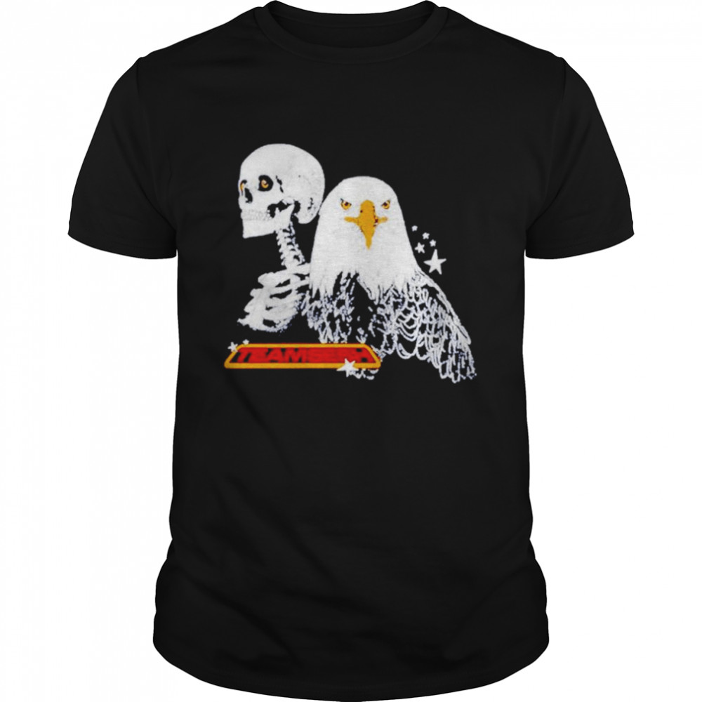 Team sesh eagle and skeleton shirts