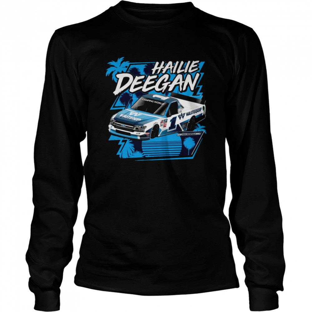 Merch Wastequip Retro Nascar Car Racing Hailie Deegan shirt Long Sleeved T-shirt