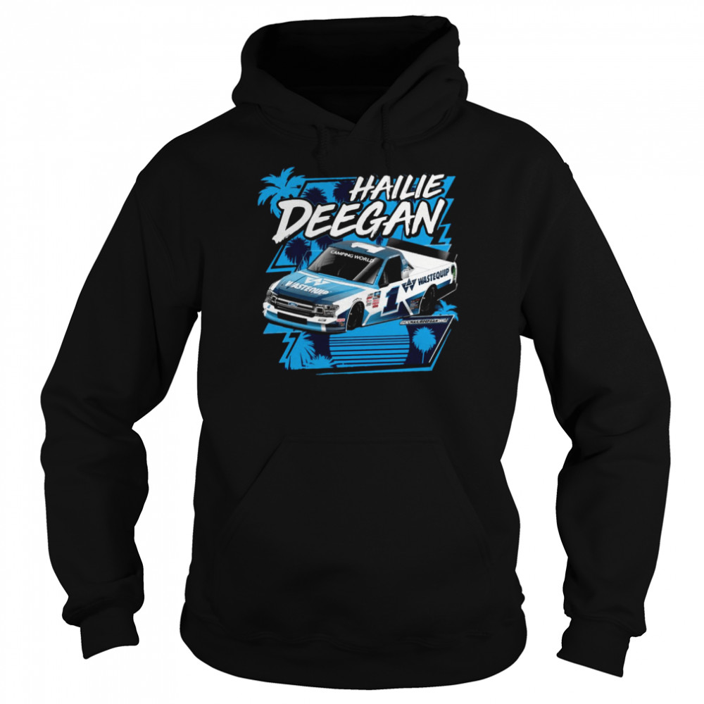Merch Wastequip Retro Nascar Car Racing Hailie Deegan shirt Unisex Hoodie