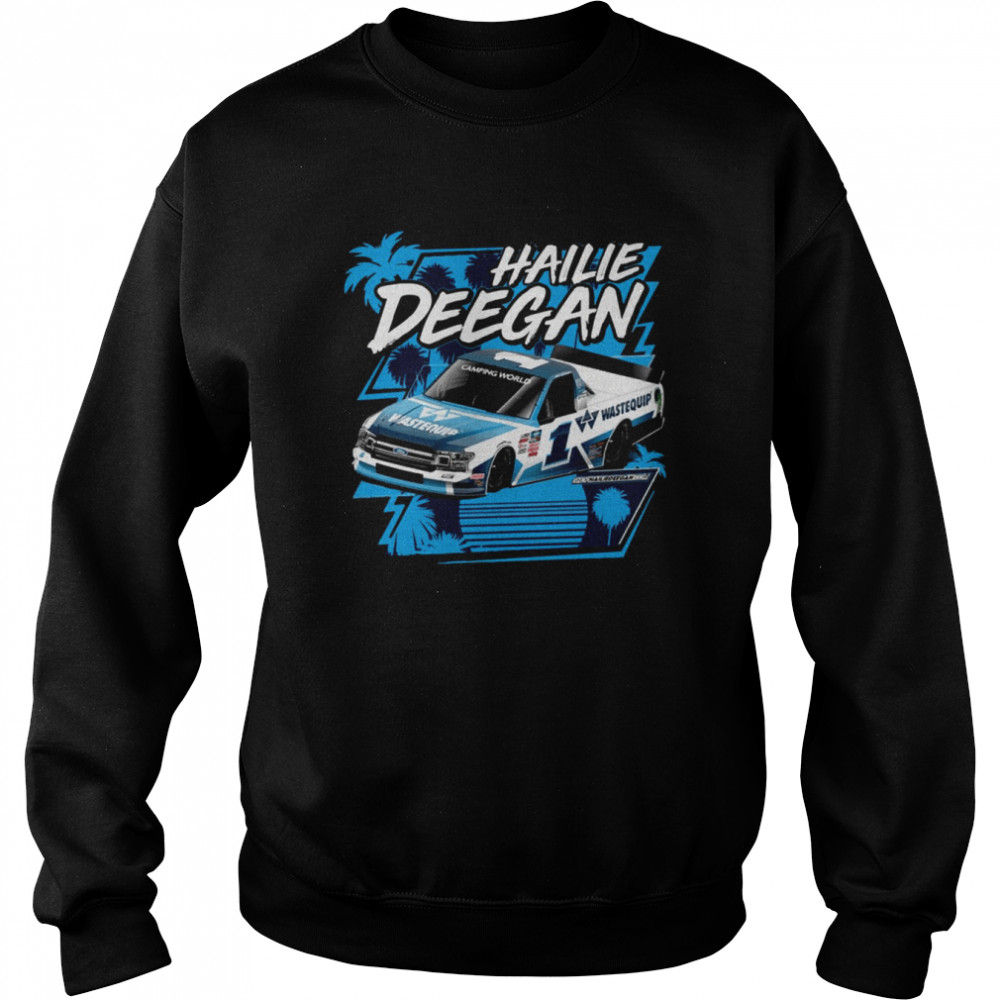 Merch Wastequip Retro Nascar Car Racing Hailie Deegan shirt Unisex Sweatshirt