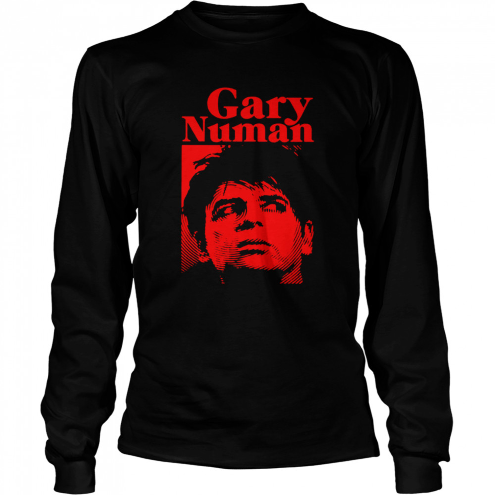 Red Art Tubeway Army Replicas Gary Numan shirt Long Sleeved T-shirt