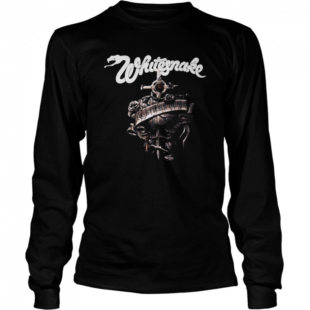 Restless Heart Whitesnake Band shirt Long Sleeved T-shirt