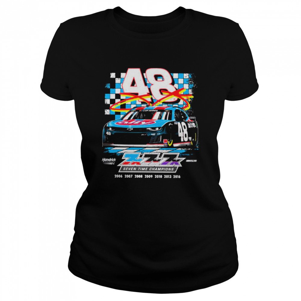 Seven Time Champions Retro Nascar Car Racing shirt Classic Women's T-shirt