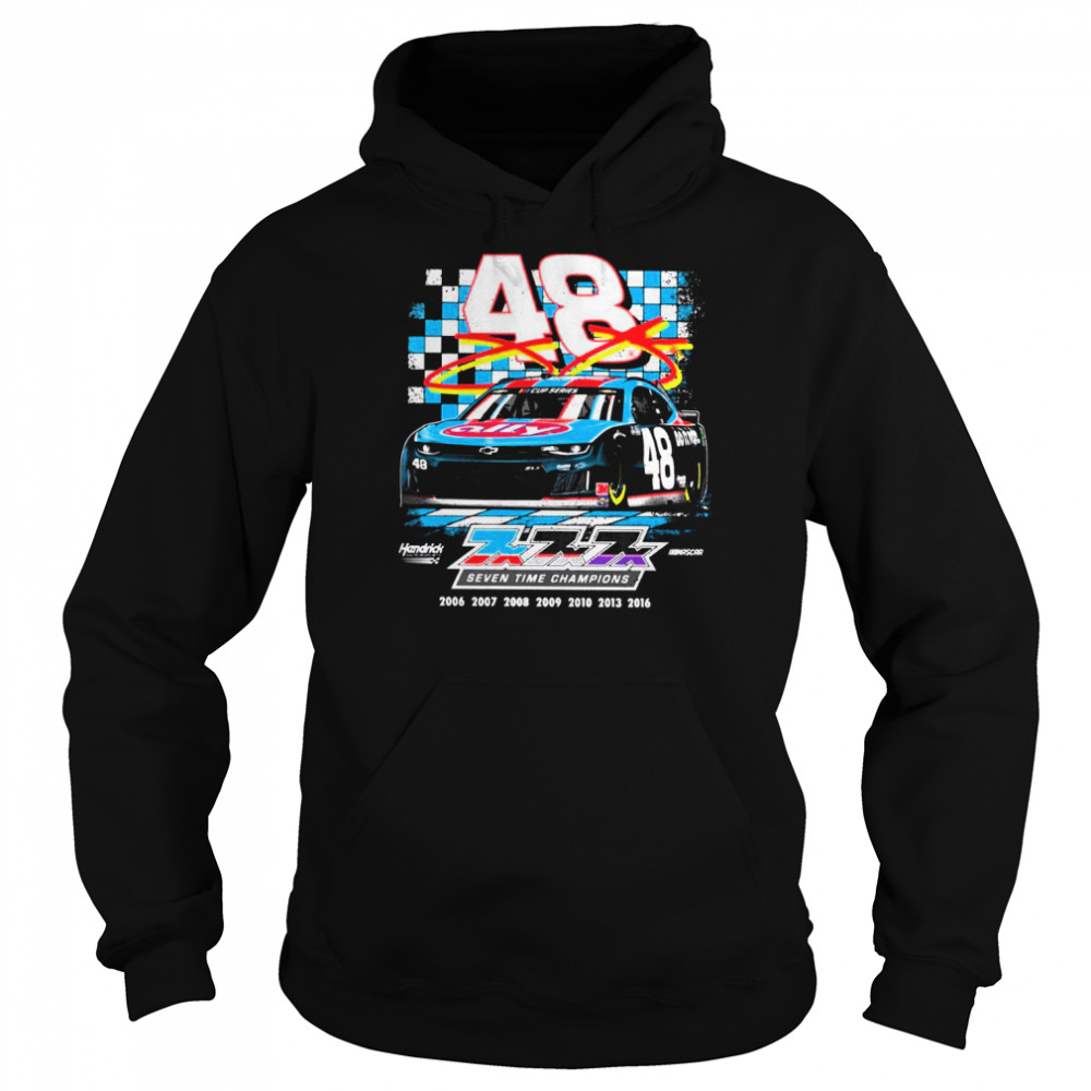 Seven Time Champions Retro Nascar Car Racing shirt Unisex Hoodie