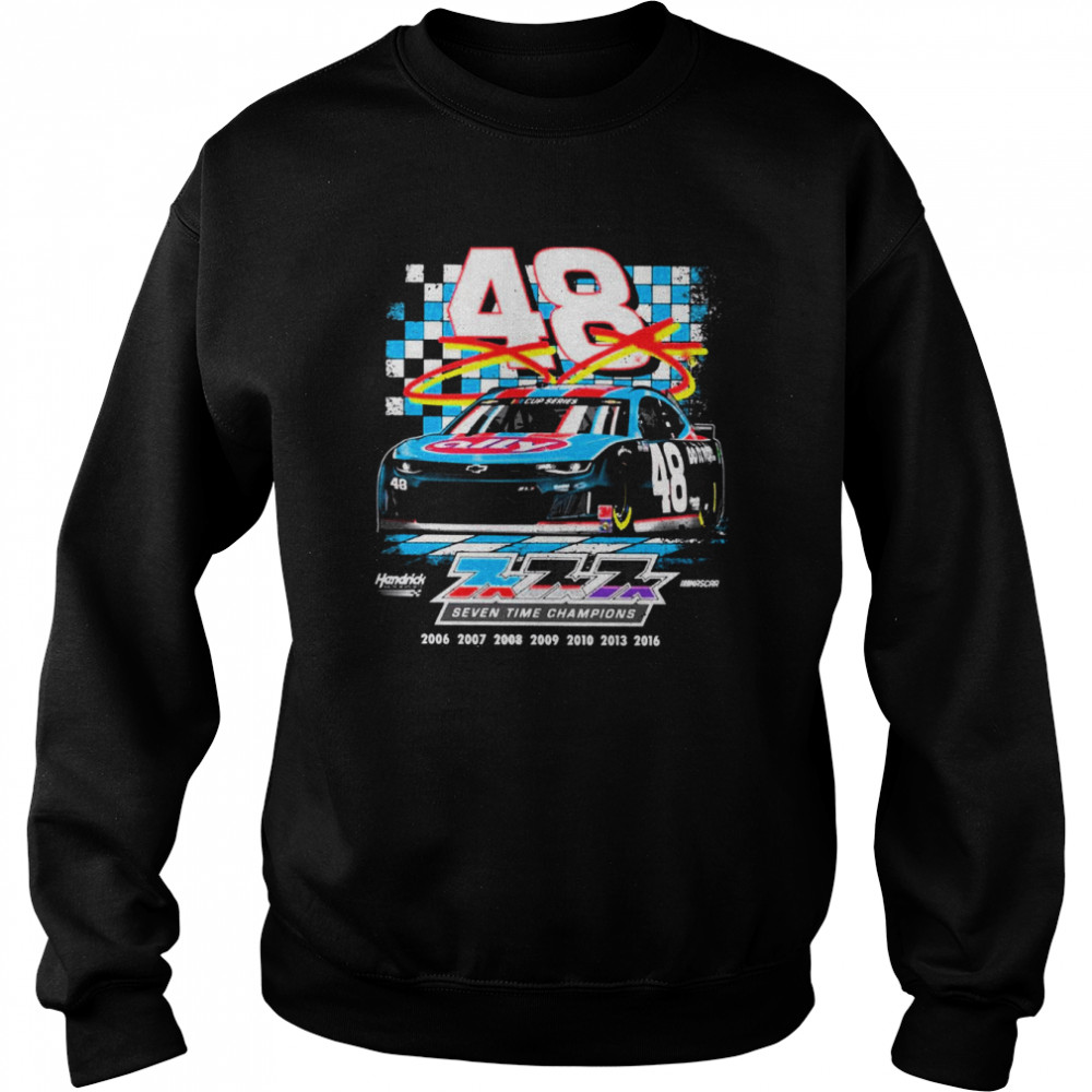 Seven Time Champions Retro Nascar Car Racing shirt Unisex Sweatshirt