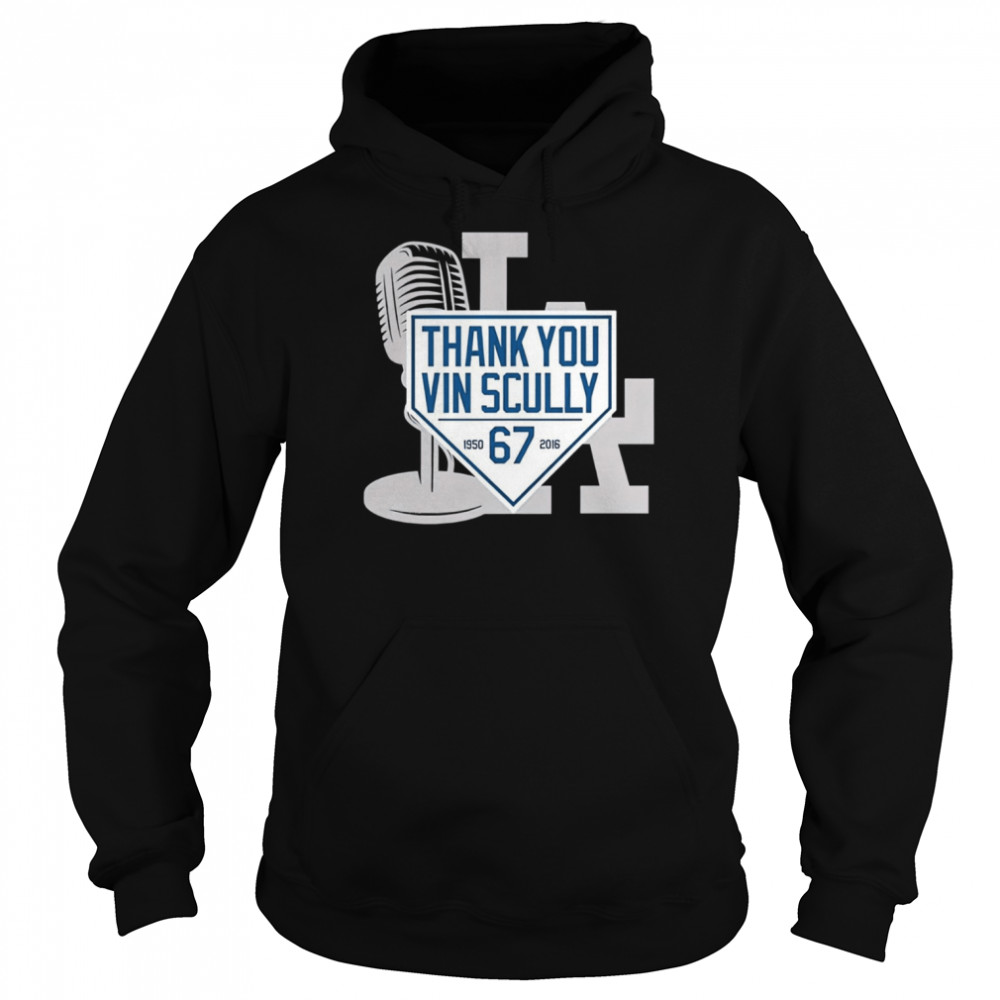 Thank You Vin Scully 1950 2016 67 Rip Vin Scully shirt Unisex Hoodie