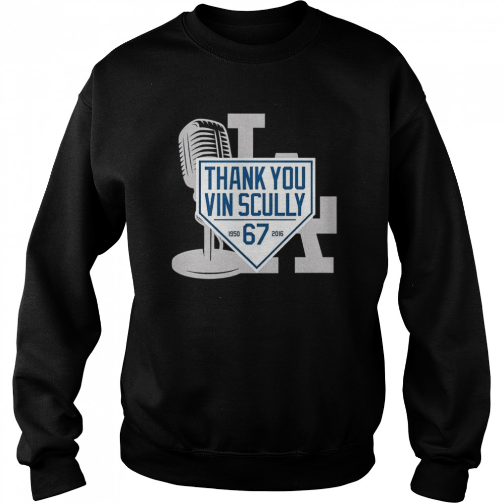 Thank You Vin Scully 1950 2016 67 Rip Vin Scully shirt Unisex Sweatshirt