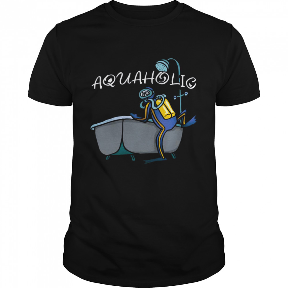 Aquaholic Tub Diving Scuba Diving shirts